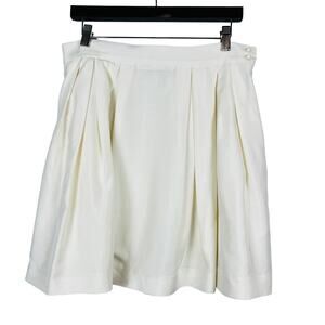 Hadleigh's Full Skirt Knee Length Made in Italy White - 42